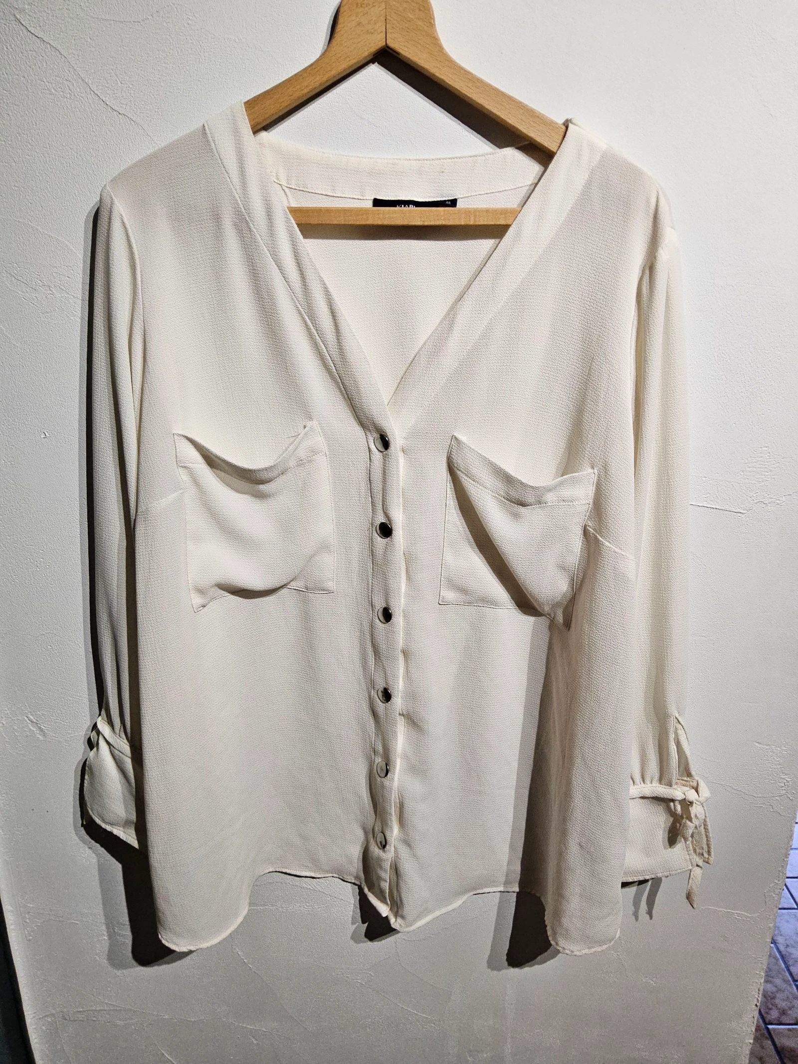 🤍 Blouse écrue Kiabi – Taille 48